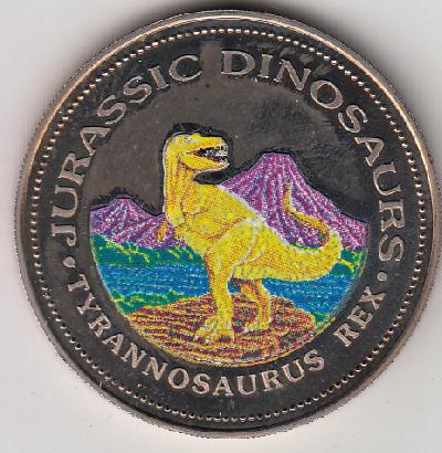 Beschrijving: 1.000 Francs TYRANNOSAURUS REX  Coloured